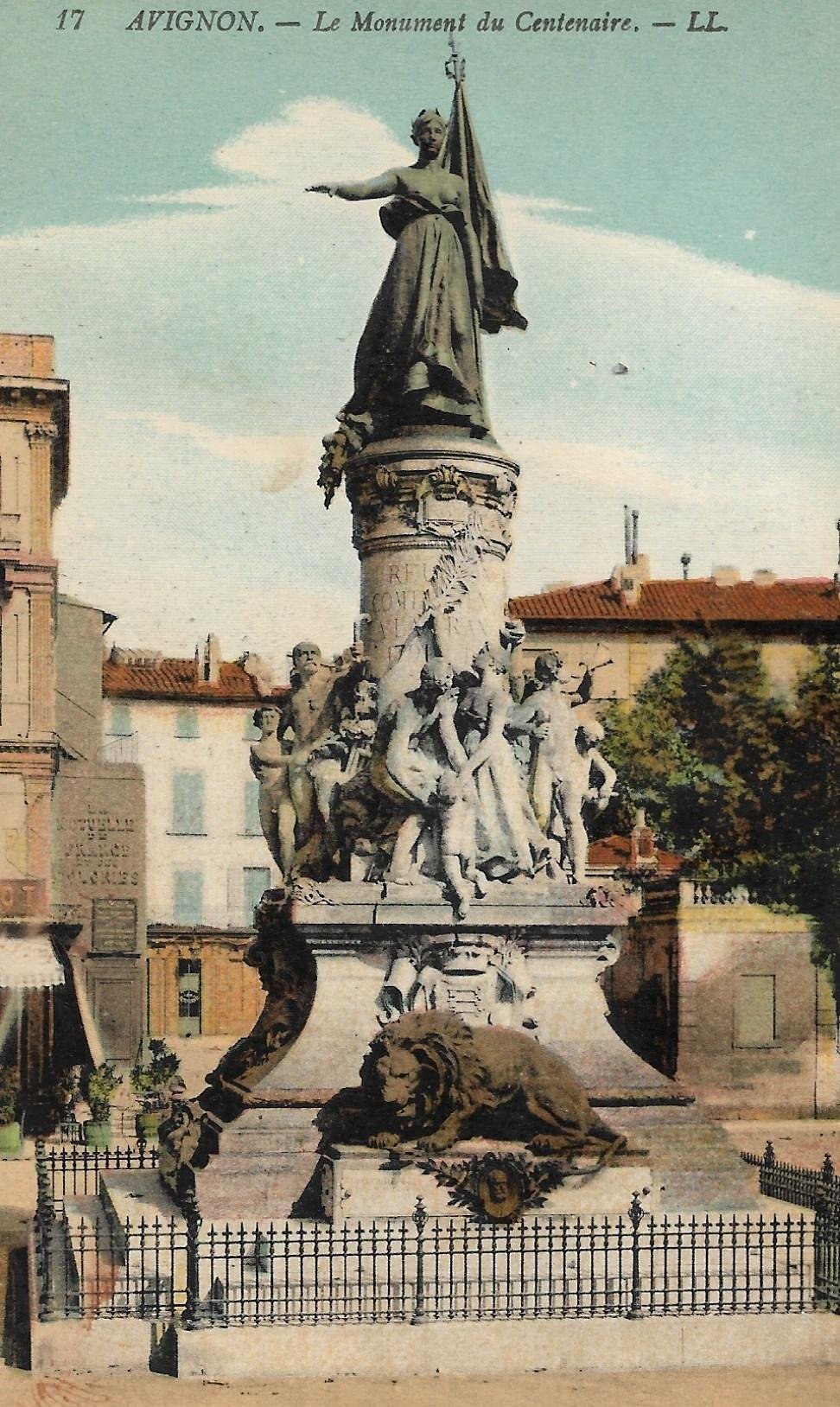 /France/FR_place_1903-1938_AVIGNON. - Le Monument du Centenaire color.jpg